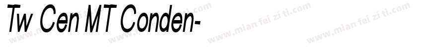 Tw Cen MT Conden字体转换
